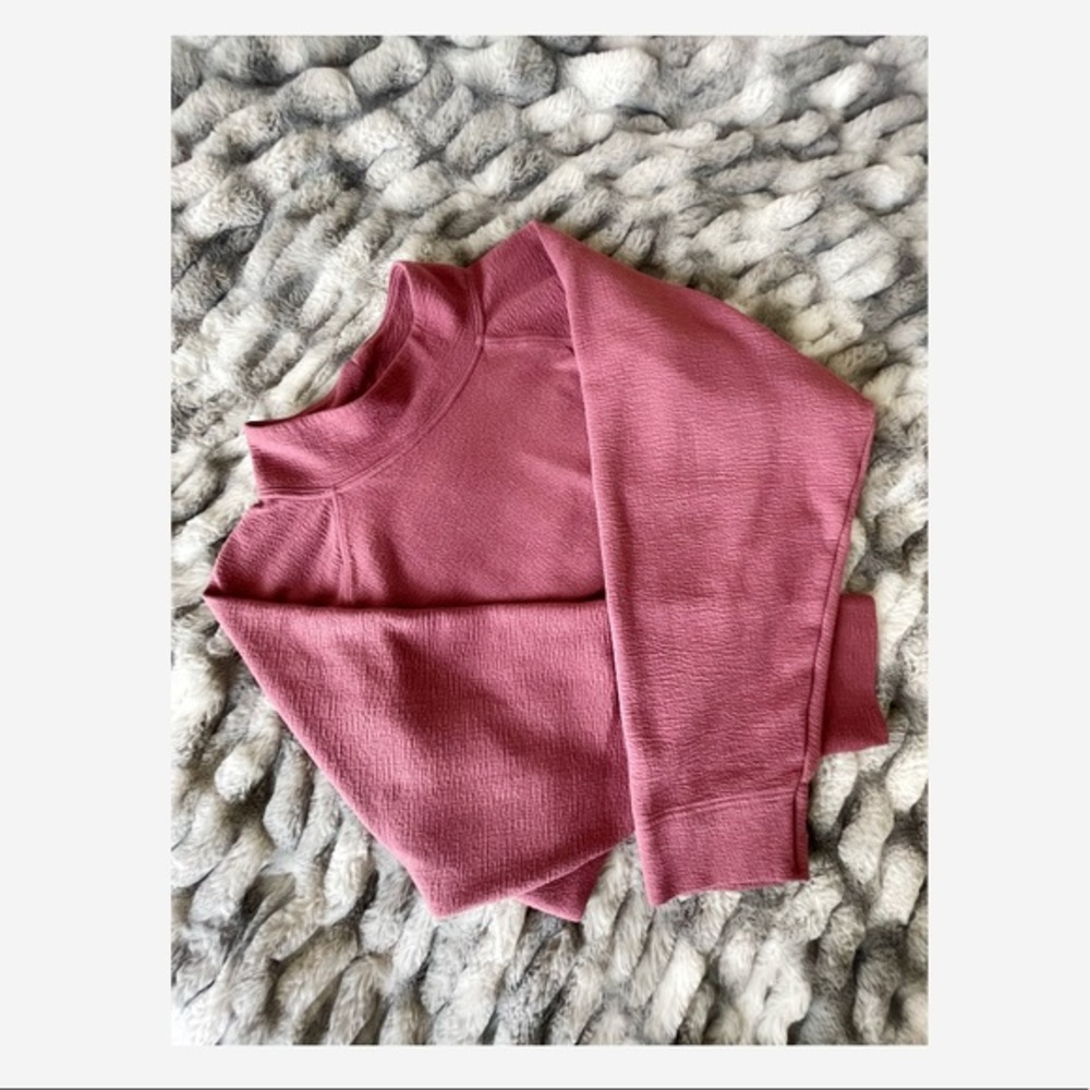 Ava & Viv Plus Size 4X Mock Neck Long Sleeve Soft Pullover Sweater - Mauve